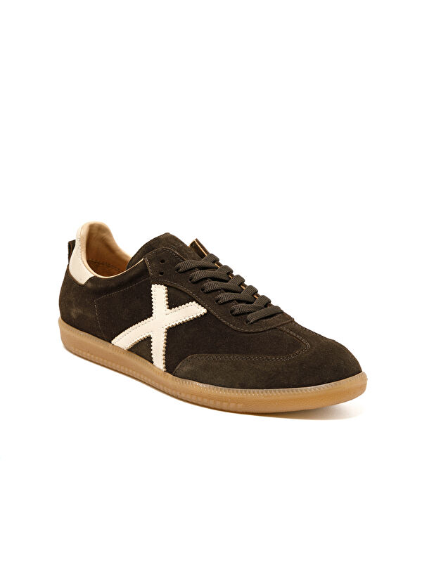 John May Erkek Sneaker ( Günlük) RC-25Y-088-M-VADE Kahve Süet-Bej Deri