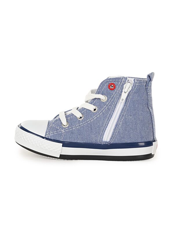 Tinna Bağcıklı Erkek Çocuk Boğazlı Keten Spor Ayakkabı - Görsel 3