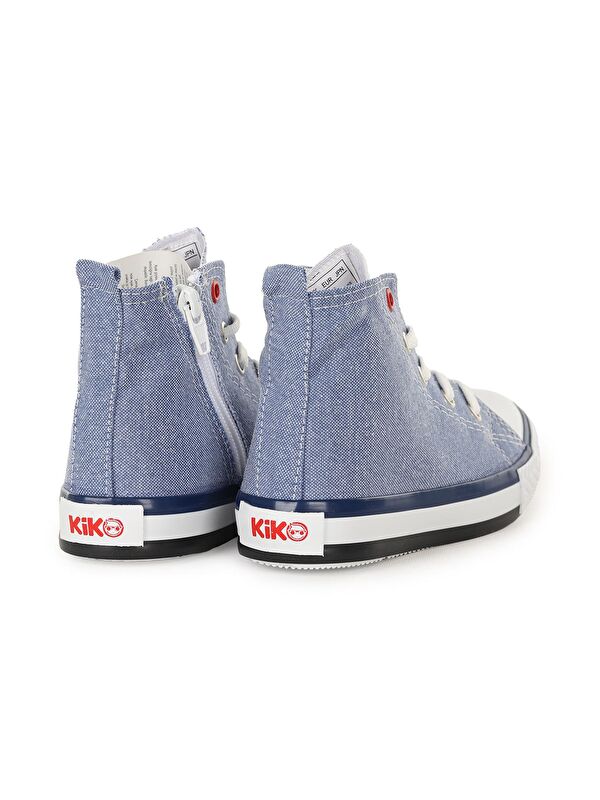 Tinna Bağcıklı Erkek Çocuk Boğazlı Keten Spor Ayakkabı - Görsel 5