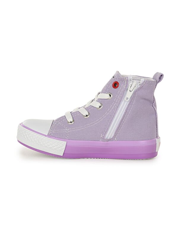 Tinna Bağcıklı Kız Çocuk Boğazlı Keten Spor Ayakkabı - Görsel 3