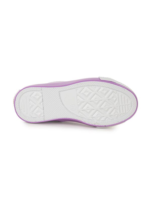 Tinna Bağcıklı Kız Çocuk Boğazlı Keten Spor Ayakkabı - Görsel 6