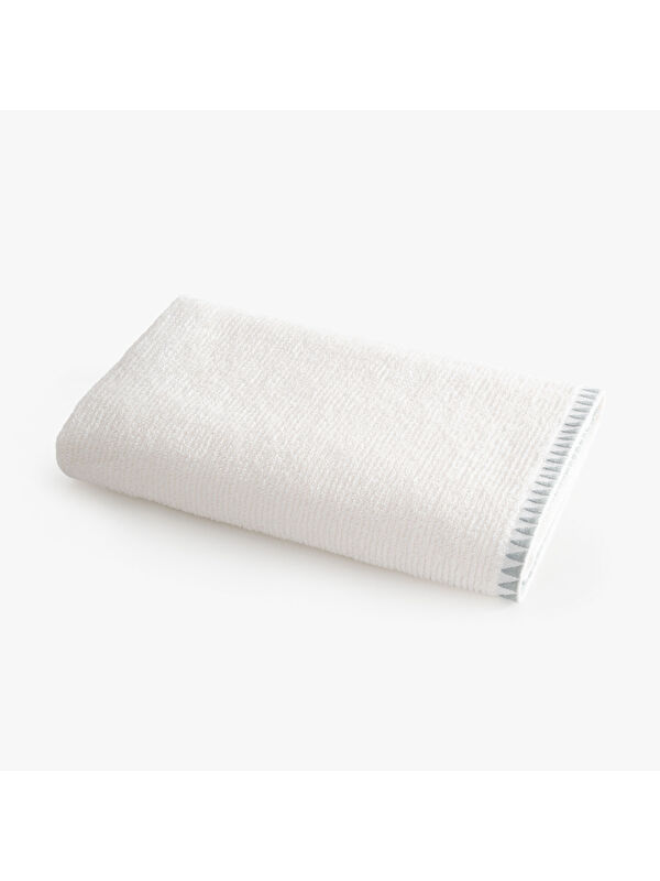 Green Black Tria Banyo Havlusu %100 Pamuk Jakarlı Krem-Mint 80x150 Cm
