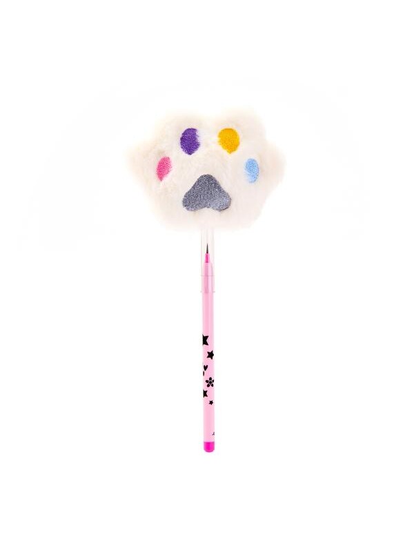 Dolphin POP-9115 Pelüş Pençe Başlıklı Geçmeli Kalem - Asorti - 23 cm