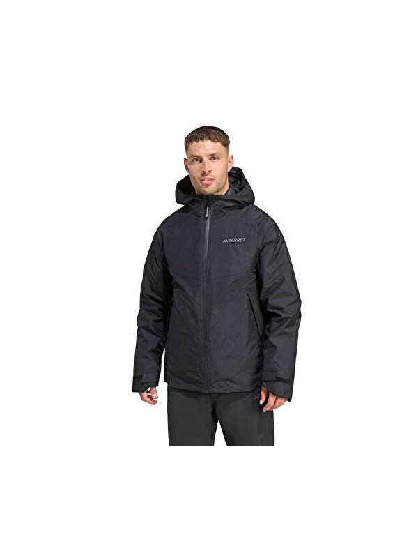Adidas Terrex Mt 3In1 Down Erkek Outdoor Mont JV6242 Siyah