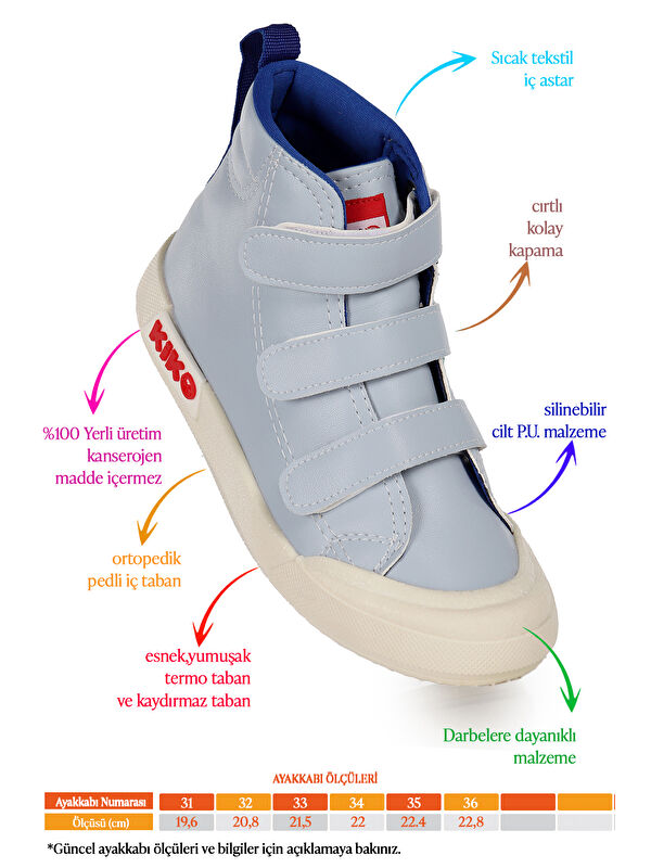 Garf Günlük Cırtlı Erkek Çocuk Bot Ayakkabı - Görsel 3