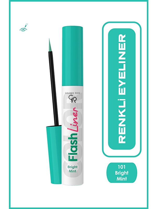 GOLDEN ROSE Flash Liner Colored Eyeliner 101 Bright Mint Renkli Eyeliner 3,5 ml
