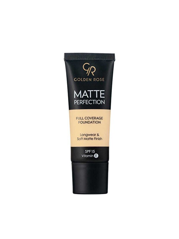 GOLDEN ROSE Matte Perfection Foundation Warm 01 Söğüt Özü & Üzüm Çekirdeği Yağlı Mat Fondöten 35 ml
