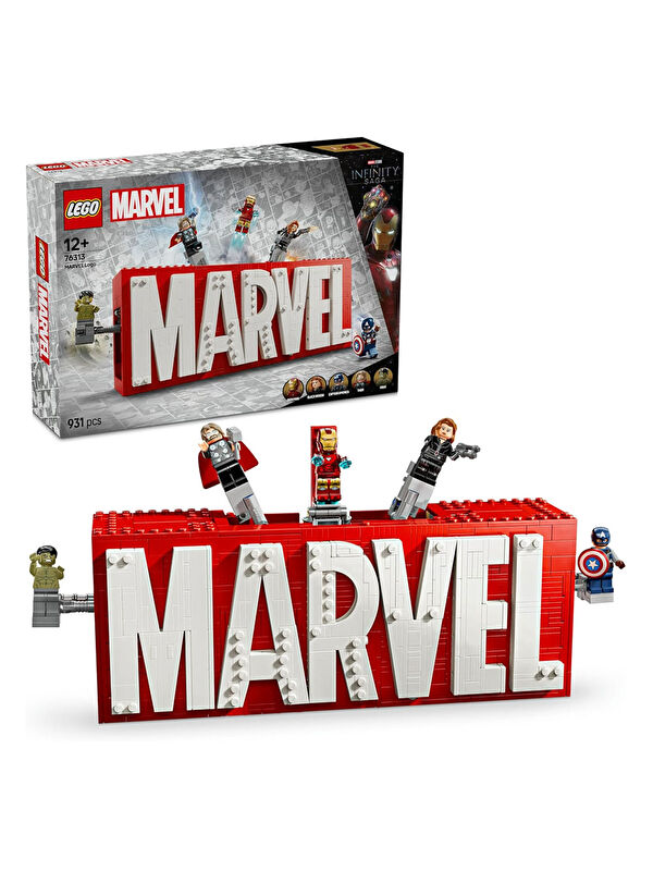 Lego Marvel Marvel Logosu ve Minifigürleri 76313