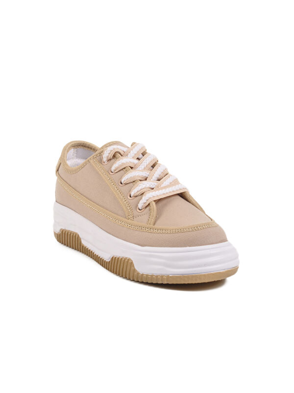 Bej Keten Kadın Spor Ayakkabı Lady 528 Z - Görsel 4