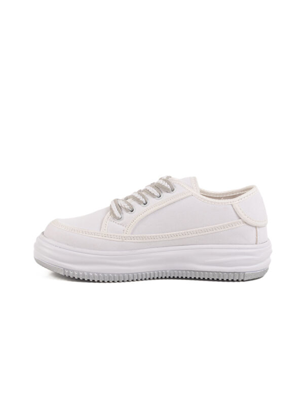 Beyaz Keten Kadın Spor Ayakkabı Lady 528 Z - Görsel 3