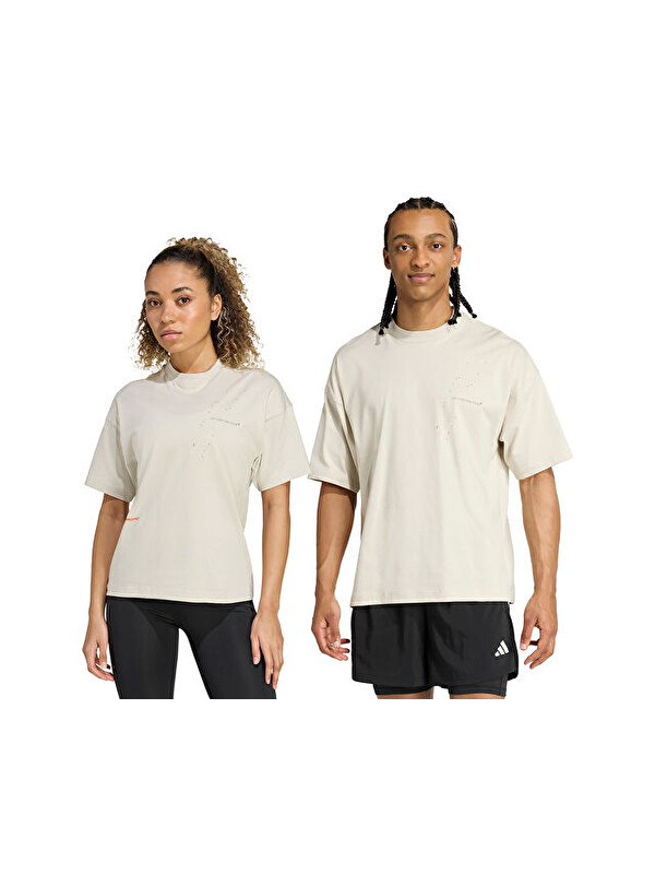 Adidas Adi365 Hk T Uf Unisex Koşu Tişörtü JM4246 Krem