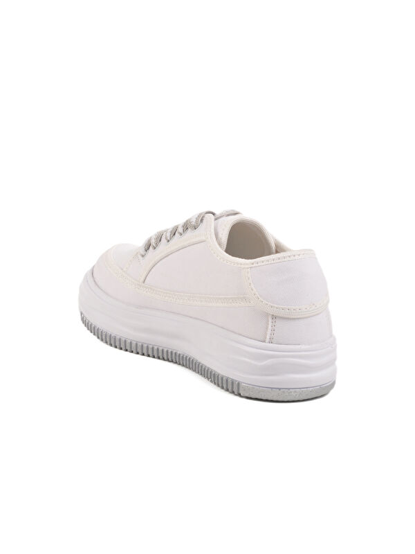 Beyaz Keten Kadın Spor Ayakkabı Lady 528 Z - Görsel 5