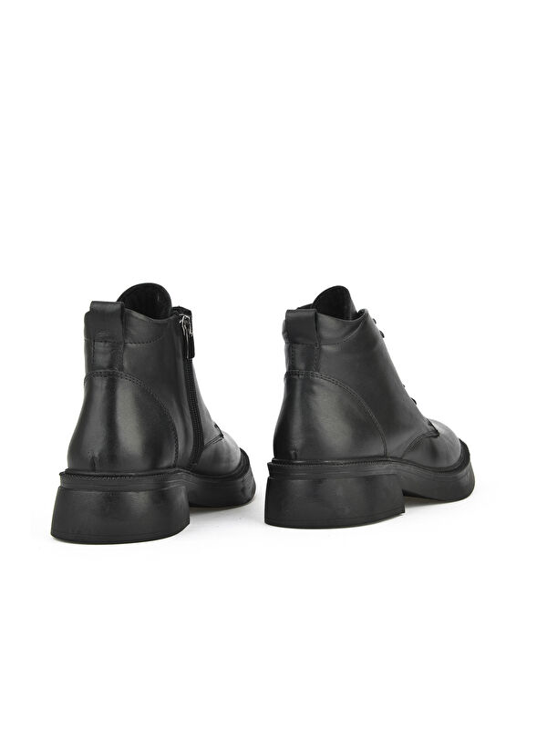 Kadın Hakiki Deri Bot 143359Z326 Siyah - Görsel 4