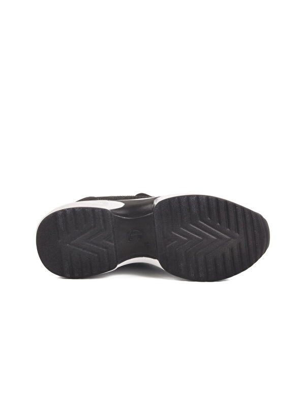 Siyah Triko Kalın Taban Kadın Sneaker Lady 5002 Z - Görsel 6