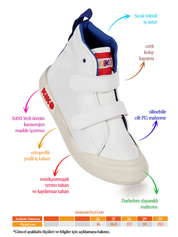 Garf Günlük Cırtlı Erkek Çocuk Bot Ayakkabı - Görsel 3