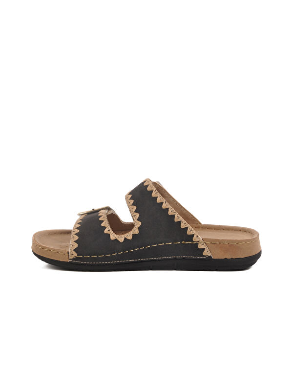 Siyah Anatomik Çift Bantlı Kadın Terlik 41.001 Z - Görsel 3