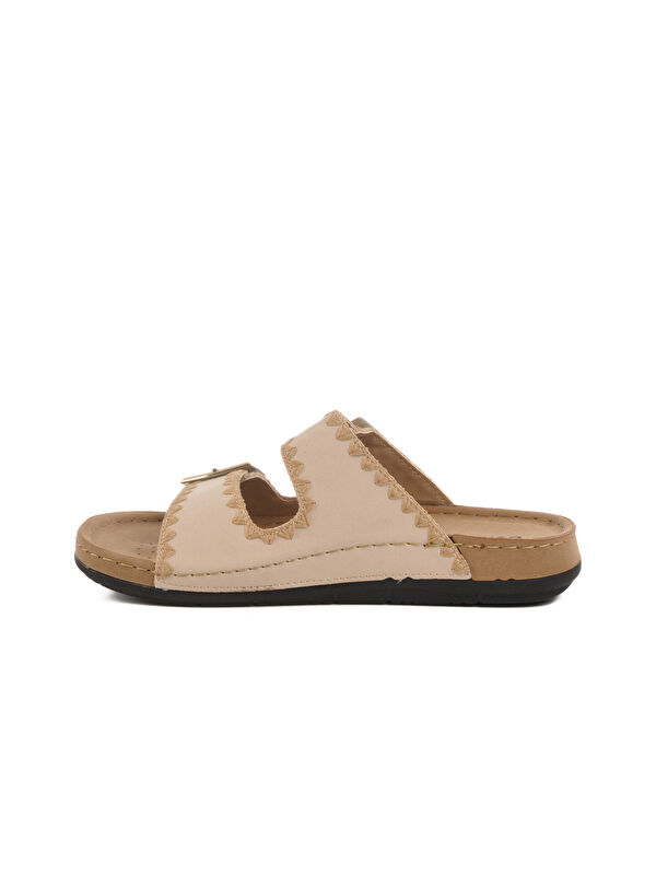 Bej Anatomik Çift Bantlı Kadın Terlik 41.001 Z - Görsel 3