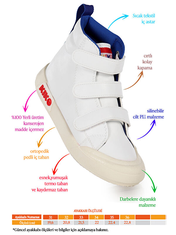 Garf Günlük Cırtlı Erkek Çocuk Bot Ayakkabı - Görsel 3