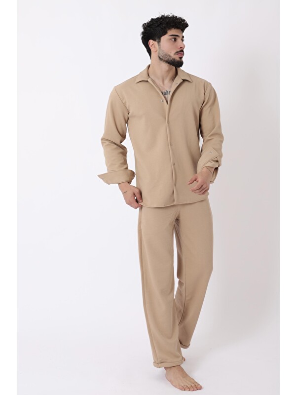 Stilkombin Örme Çıtçıtlı Kışlık Erkek Jogger Takım QM 6336-2011_72010