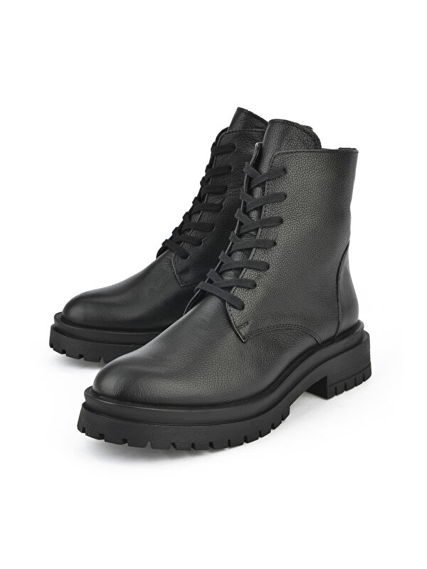 Kadın Hakiki Deri Bot 143359Z305 Siyah - Görsel 2