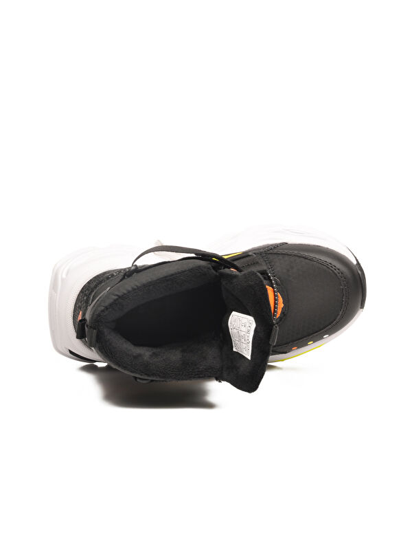 Siyah Cırtlı İçi Polarlı Soğuğa Dirençli Kaymaz Unisex Çocuk Bot 2087 F - Görsel 5