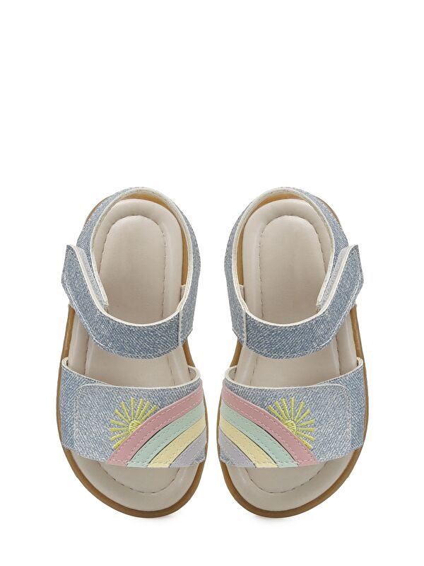 SUUP.B5FX Mavi Kız Bebek Sandalet - Görsel 5