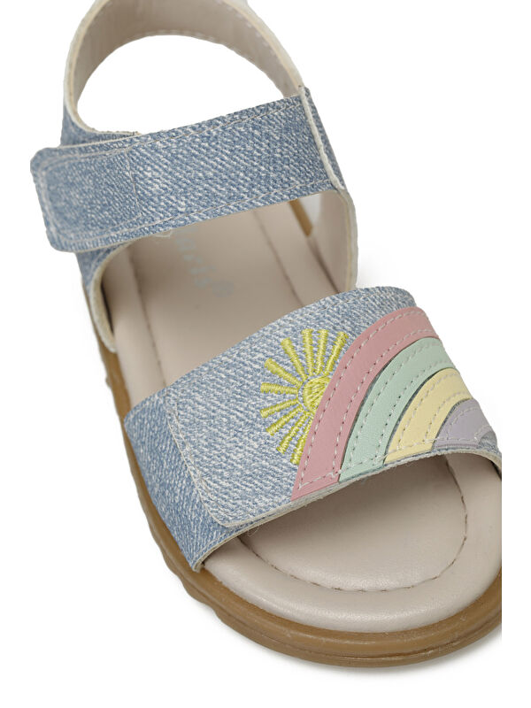 SUUP.B5FX Mavi Kız Bebek Sandalet - Görsel 8