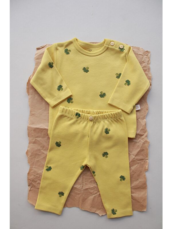 Oh La La Koala For Little Ones Brokoli Baskılı Bebek Alt Üst Takım