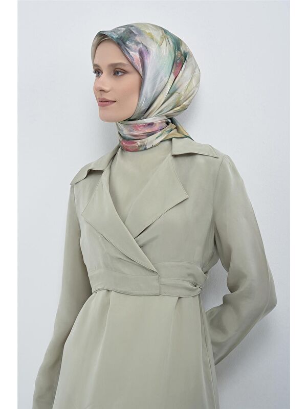 ARMİNE Saf İpek Twill Eşarp 9515D 02