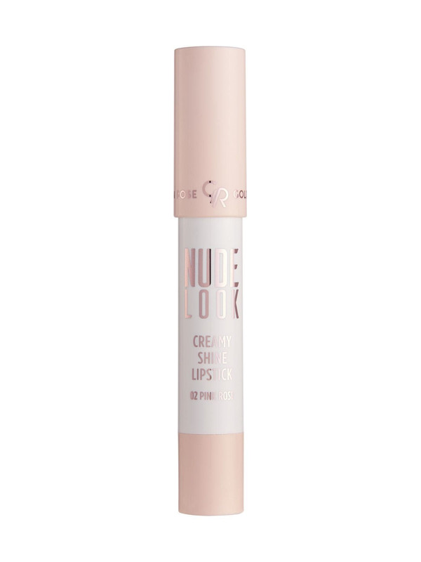 GOLDEN ROSE Nude Look Creamy Shine Lipstick 02 Pink Rose Shea Yağlı Kremsi Parlak Ruj 3,5 g