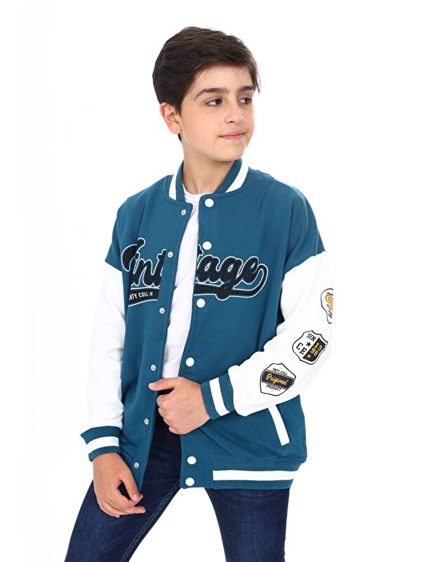Toontoykids Erkek Çocuk Baskılı Kolej Hırka