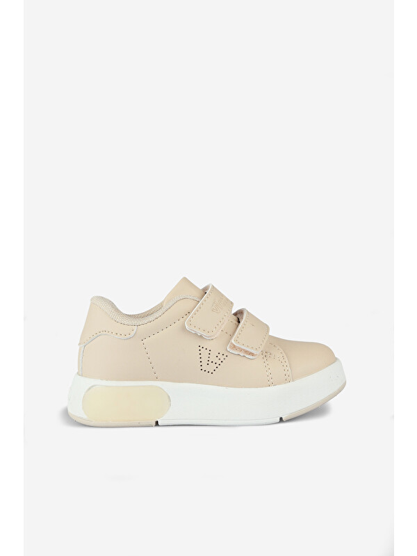 Vicco Oyo II Işıklı Unisex Bebek Bej Sneaker