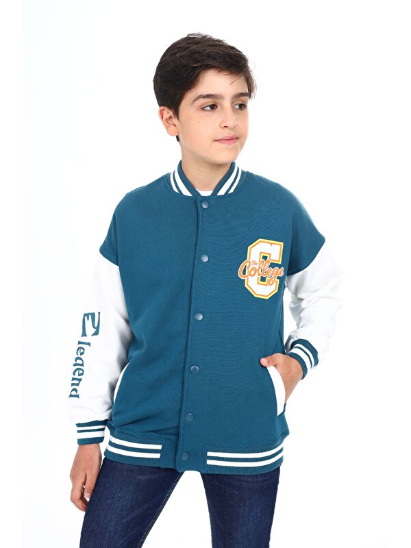 Toontoykids Erkek Çocuk Baskılı Kolej Hırka