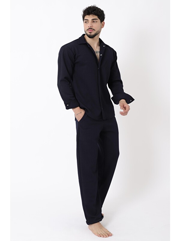 Stilkombin Örme Çıtçıtlı Kışlık Erkek Jogger Takım QM 6336-2011_72010