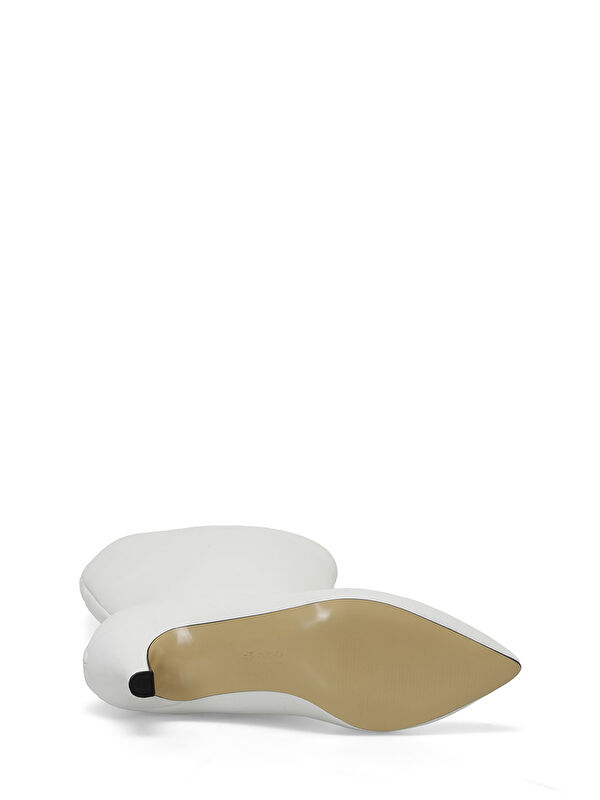 HELLY 3PR Beyaz Kadın Topuklu Çizme - Görsel 6