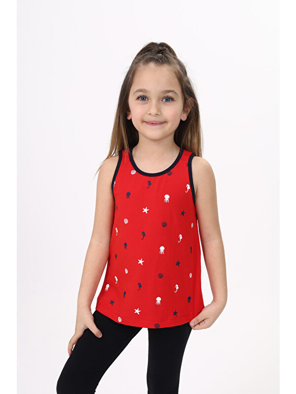 Toontoykids Kız Çocuk Baskılı Atlet