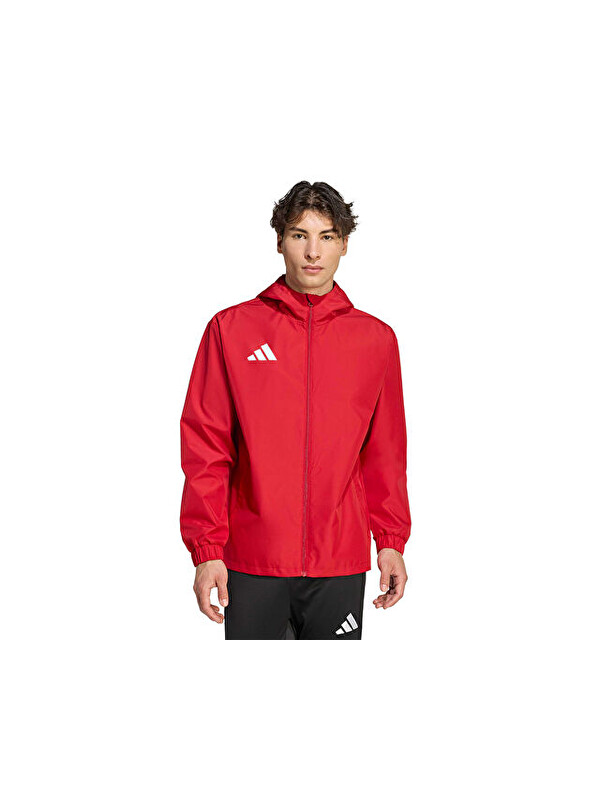 Adidas Ent26 Aw Jkt Erkek Futbol Antrenman Yağmurluk JZ9100 Kırmızı