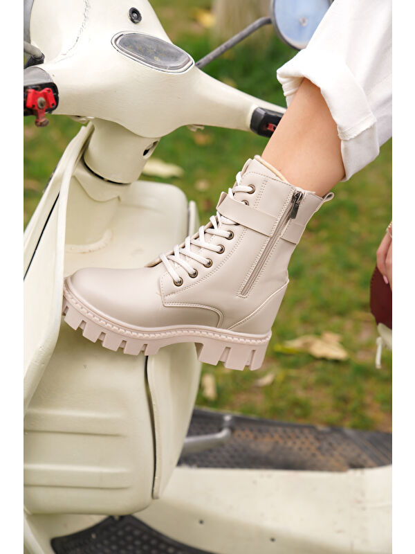 Alyona Soğuk Geçirmez Kadın Günlük Ortopedik Kışlık Bot - Görsel 5