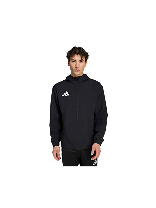 Adidas Ent26 Aw Jkt Erkek Futbol Antrenman Yağmurluk JZ9101 Siyah
