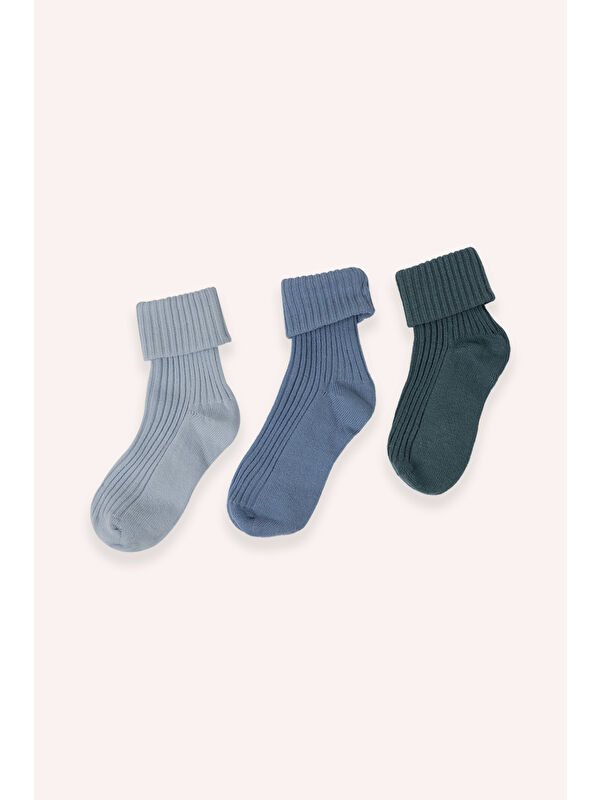 Panço Unisex Bebek 3'lü Kutulu Çorap