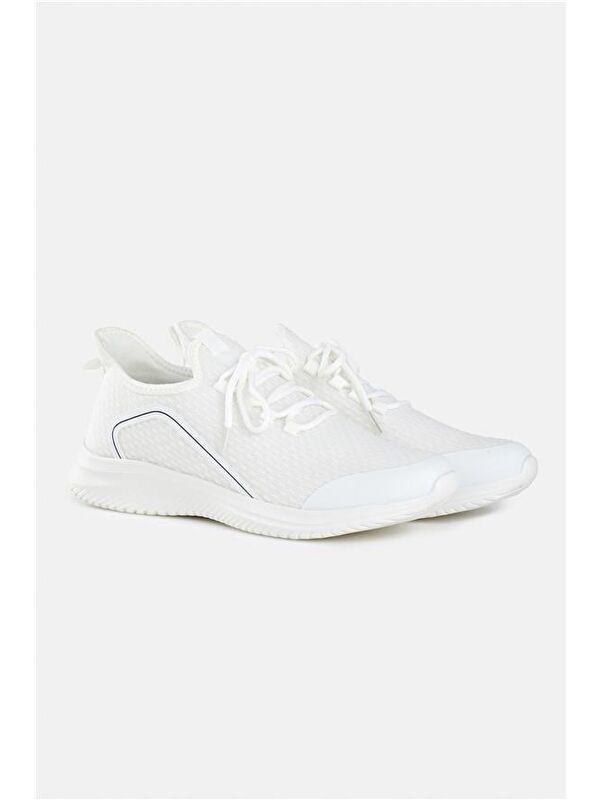 Beyaz Sneakers Ayakkabı - Görsel 2