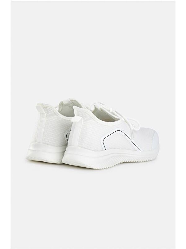 Beyaz Sneakers Ayakkabı - Görsel 5