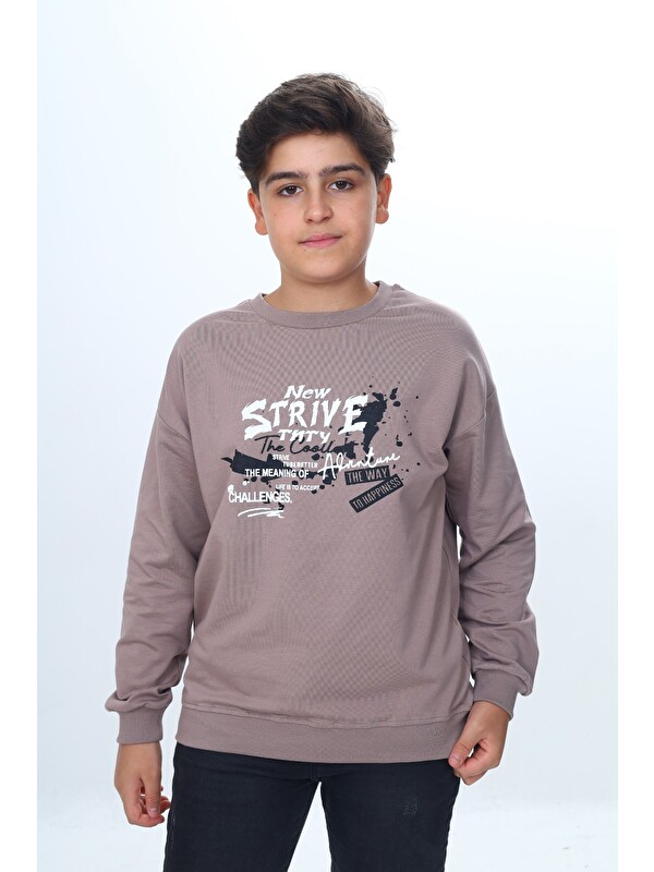 Toontoykids Erkek Çocuk New Strıve Baskılı Sweatshirt
