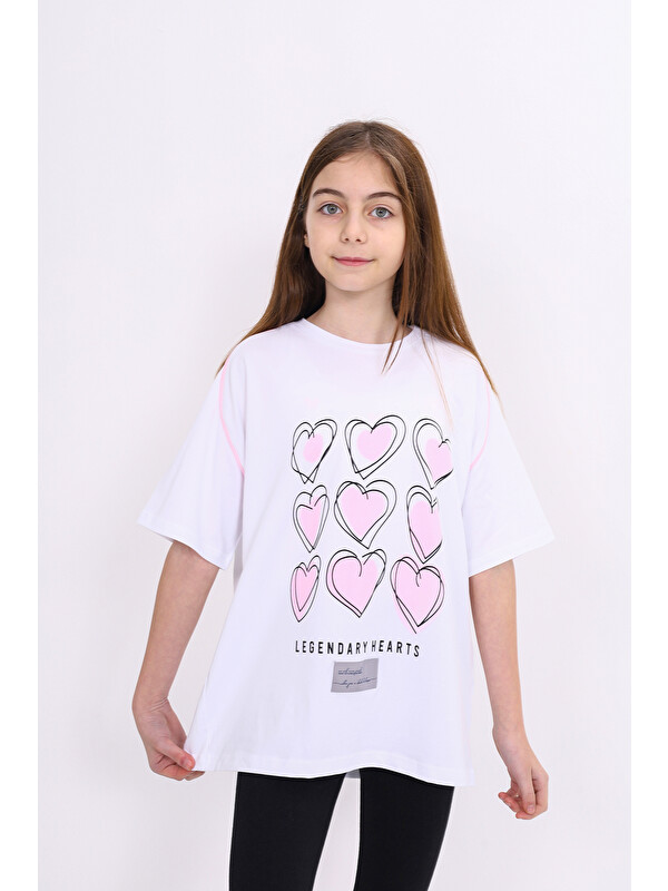 Toontoykids Kız Çocuk Baskılı Tişört