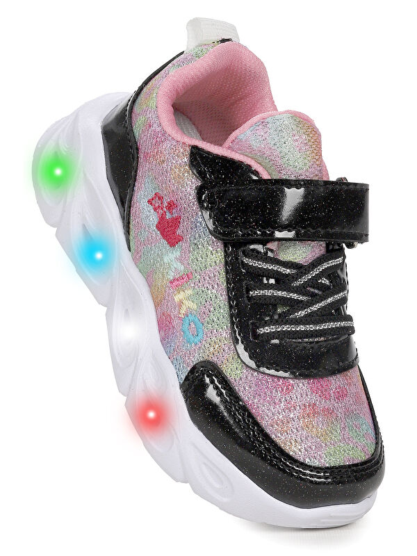 Teno Cırtlı Işıklı Kız Bebek Spor Ayakkabı - Görsel 2