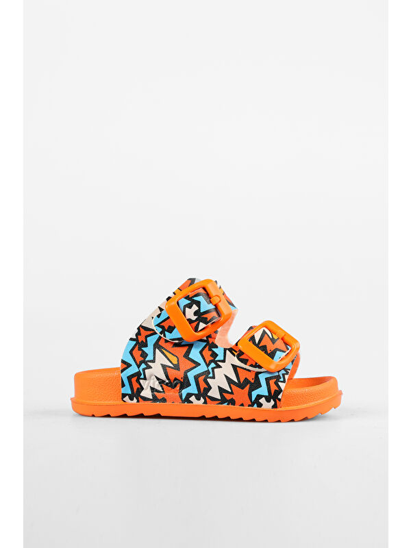 Gibli II Baskılı Erkek Bebek Orange Terlik - Görsel 6