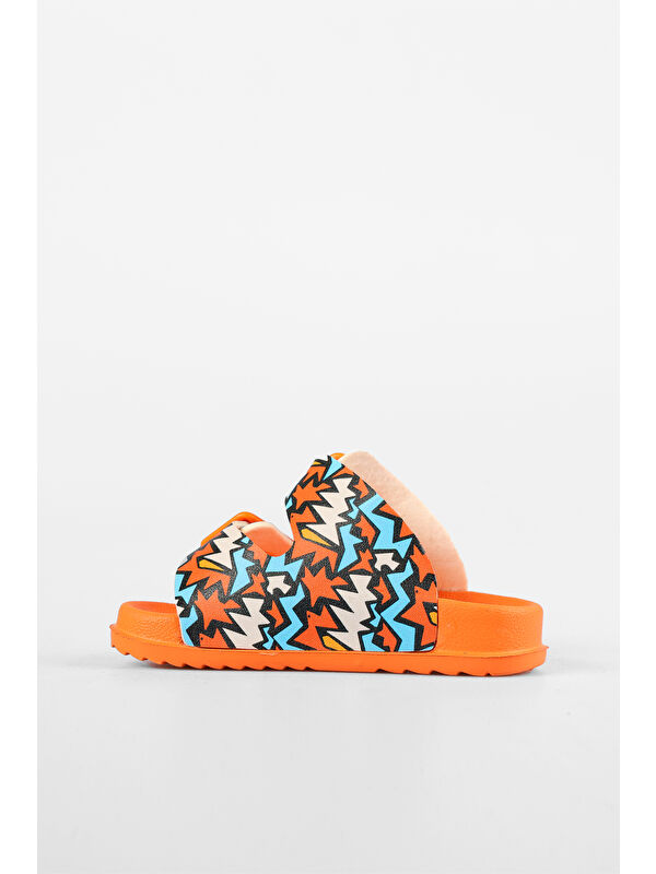 Gibli II Baskılı Erkek Bebek Orange Terlik - Görsel 4