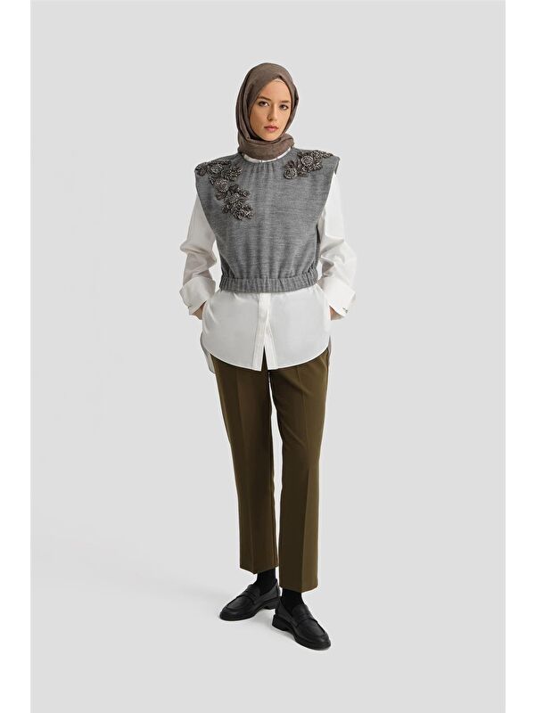 ARMİNE Ütü İzli Pantolon 24K2710 Haki