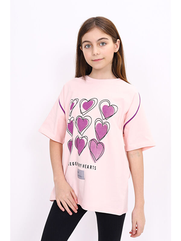 Toontoykids Kız Çocuk Baskılı Tişört