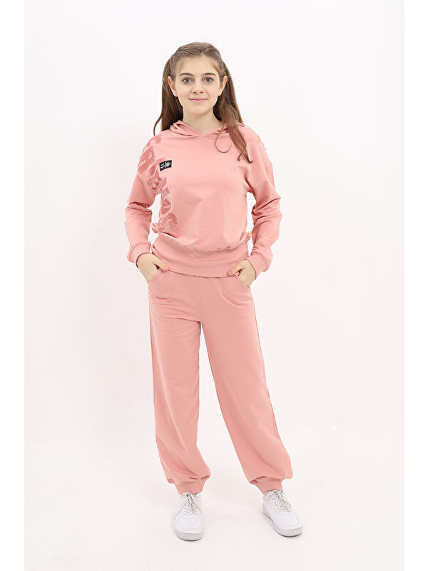 Toontoykids Kız Çocuk Baskılı Eşofman Takım